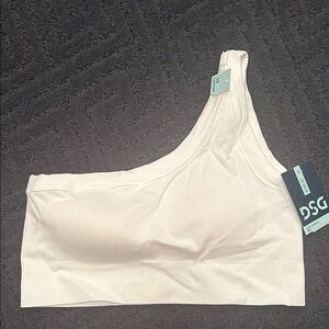 NWT - DSG Women's white One-Shoulder Bra